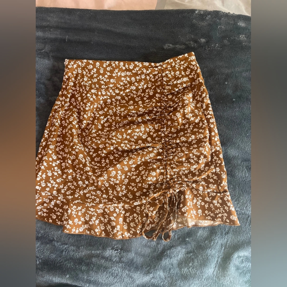 Floral Brown Skirt